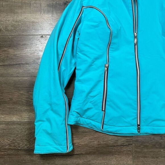 Skea Women’s Size 12 Paris Vail Snow Jacket Teal Blue Full Zip Outerwear - Picture 2 of 12